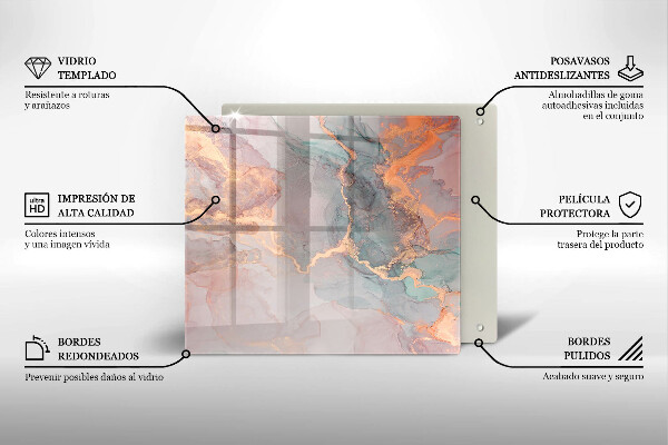 Protector encimera Mármol con oro