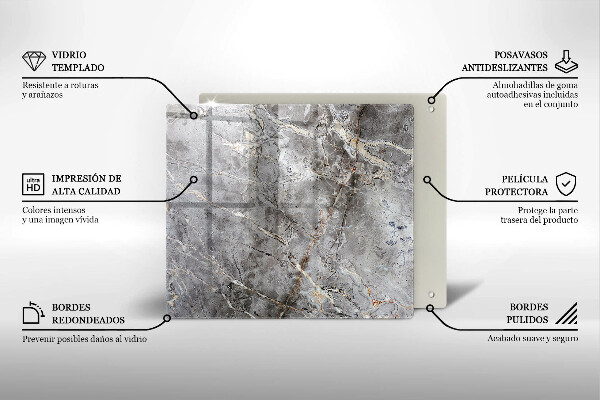 Protector encimera Textura de piedra