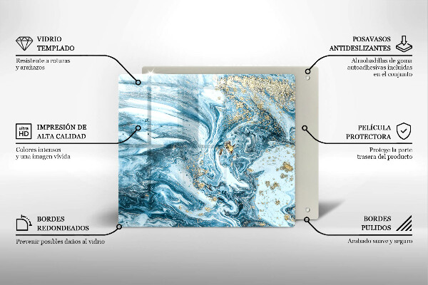 Protector encimera Estructura con oro