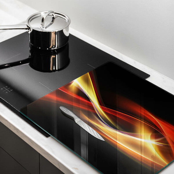 Protector encimera Luz y humo abstractos