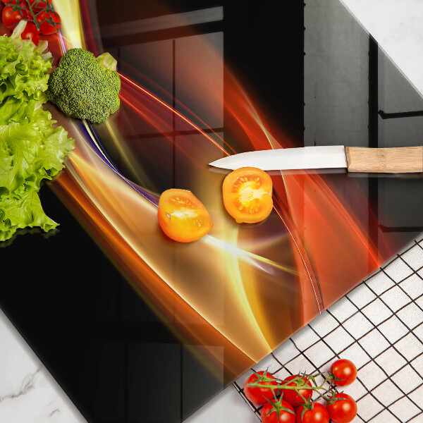 Protector encimera Luz y humo abstractos
