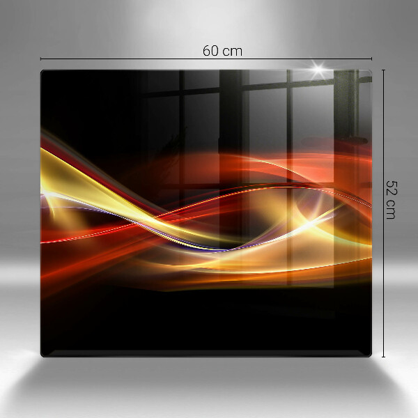 Protector encimera Luz y humo abstractos