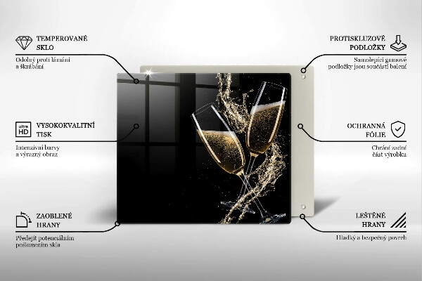 Protector encimera Copas de champán