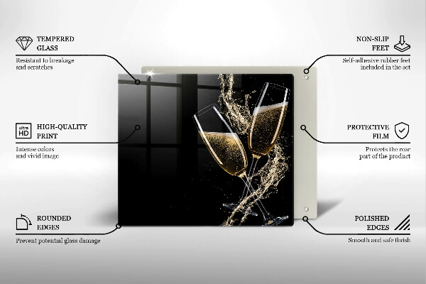 Protector encimera Copas de champán