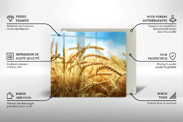 Protector encimera Espigas de cereales en el campo