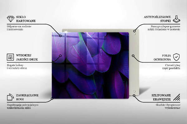 Protector encimera Plumas de neón