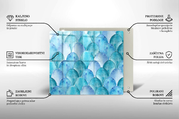 Protector encimera Escamas de acuarela