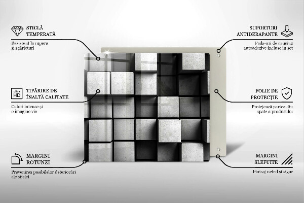 Protector encimera Fondo de geometría 3d