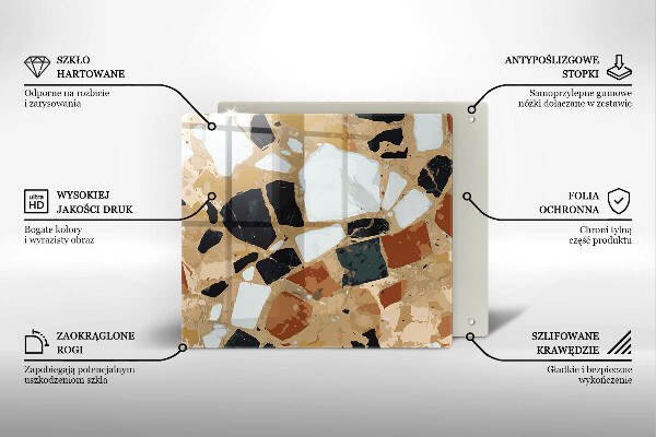 Protector encimera Plato de piedras decorativas