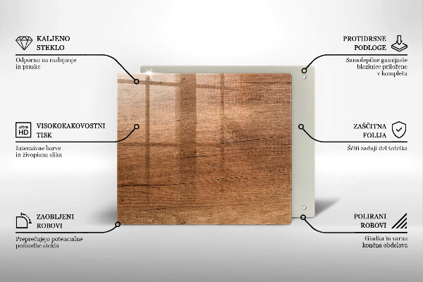 Protector encimera Textura de madera