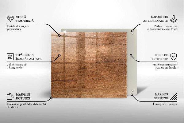 Protector encimera Textura de madera