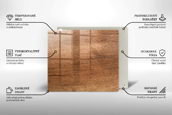 Protector encimera Textura de madera