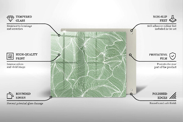 Protector encimera Hojas lineales