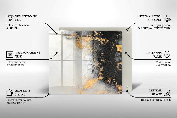 Protector encimera Abstracción con oro