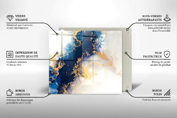 Protector encimera Abstracción con azul