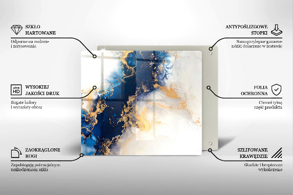 Protector encimera Abstracción con azul