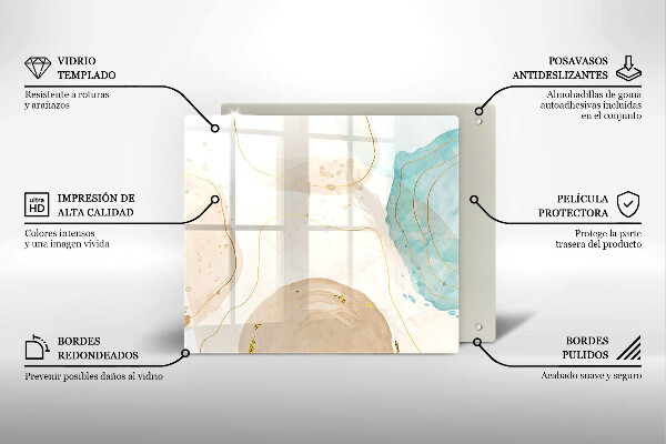 Protector encimera Formas bohemias brillantes