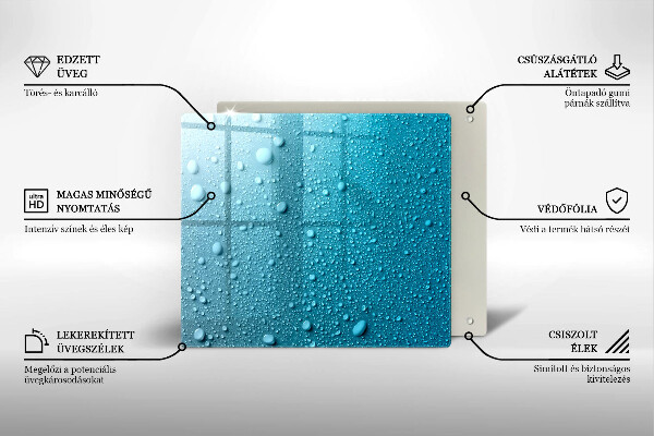 Protector encimera Gotas de agua