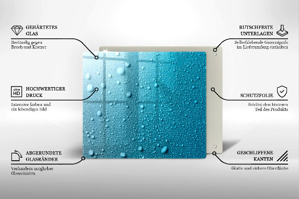 Protector encimera Gotas de agua