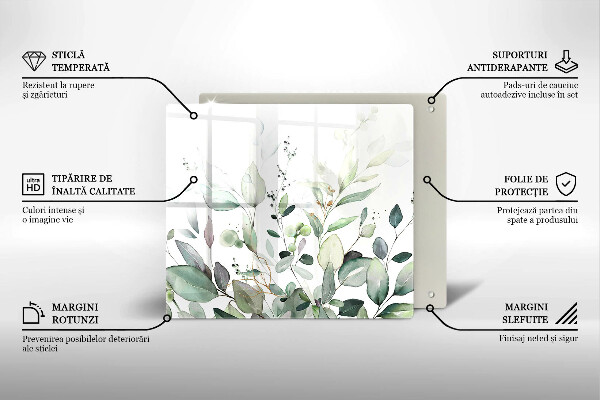 Protector encimera Plantas de acuarela