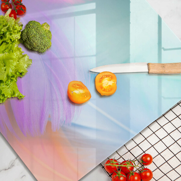 Protector encimera Plumas pasteles