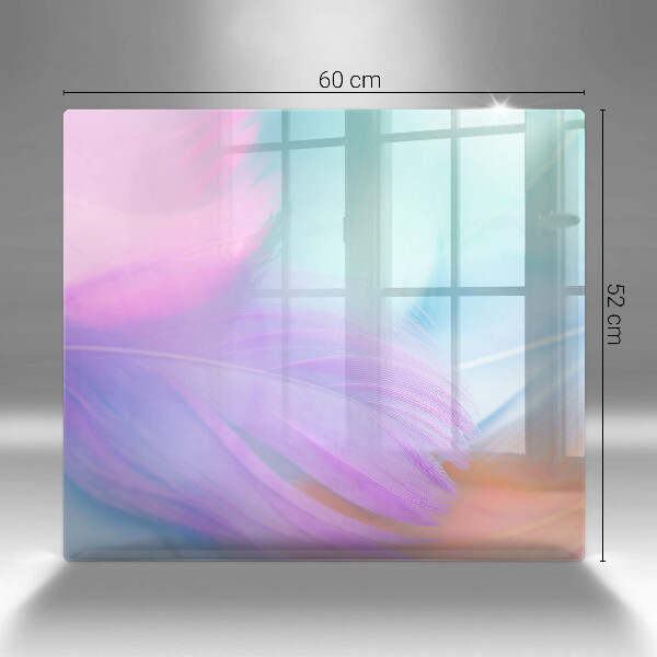 Protector encimera Plumas pasteles