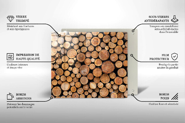 Protector encimera Troncos de árboles