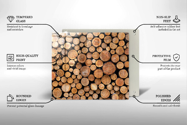 Protector encimera Troncos de árboles