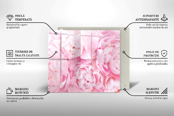 Protector encimera Peonías delicadas