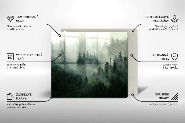 Protector encimera Paisaje de bosque brumoso