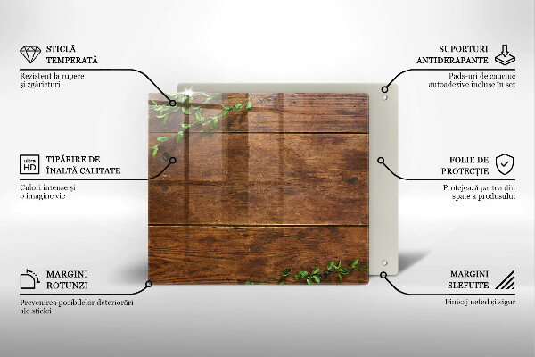 Protector encimera Tablas y hojas de madera