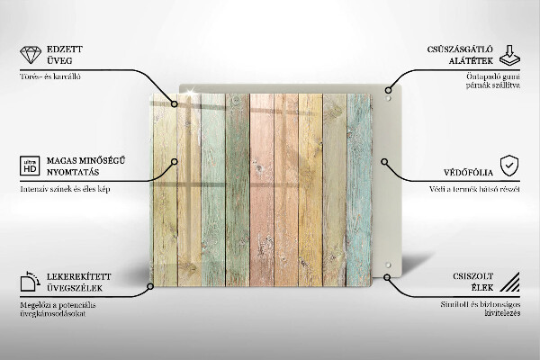 Protector encimera Tableros vintage coloridos