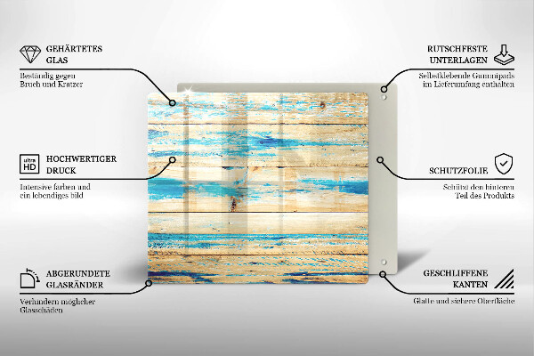 Protector encimera Tableros de madera retro