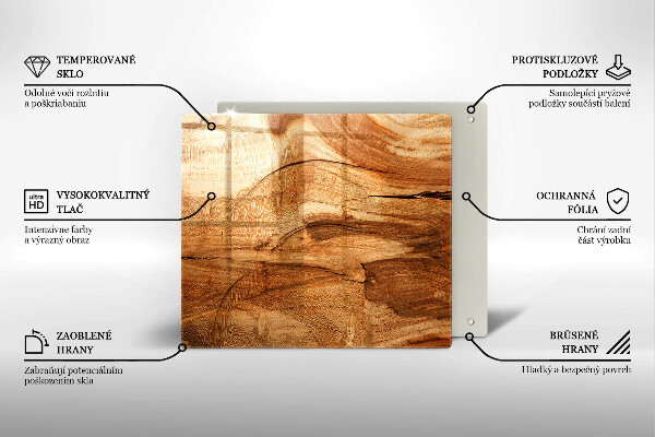 Protector encimera Textura de tablero de madera