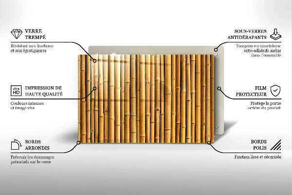 Cubre vitrocerámica Naturaleza boho bambú