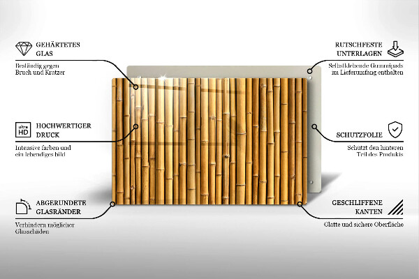 Cubre vitrocerámica Naturaleza boho bambú