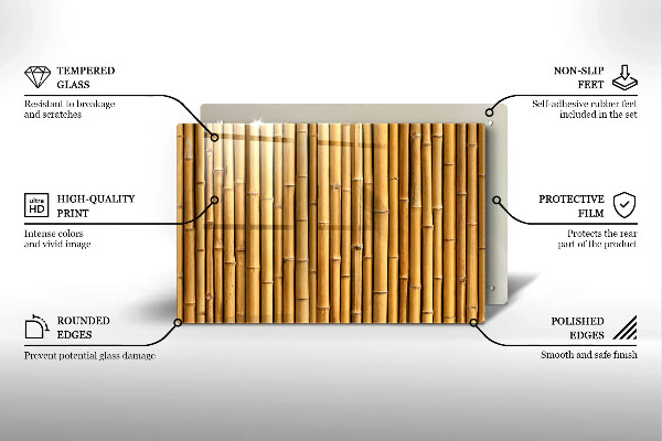 Cubre vitrocerámica Naturaleza boho bambú
