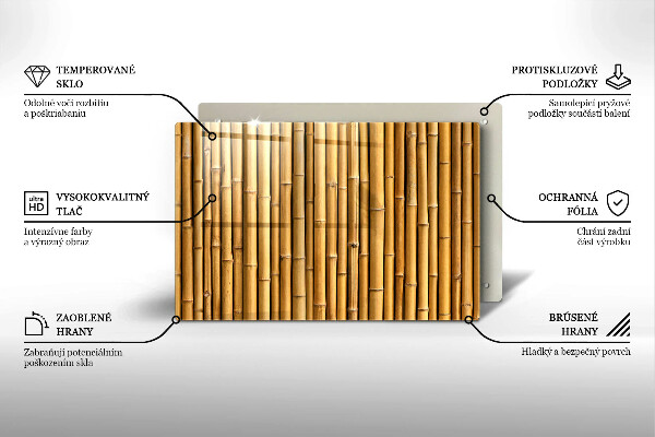 Cubre vitrocerámica Naturaleza boho bambú