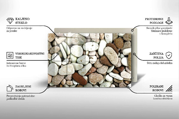 Cubre vitrocerámica Fondo de piedras pequeñas