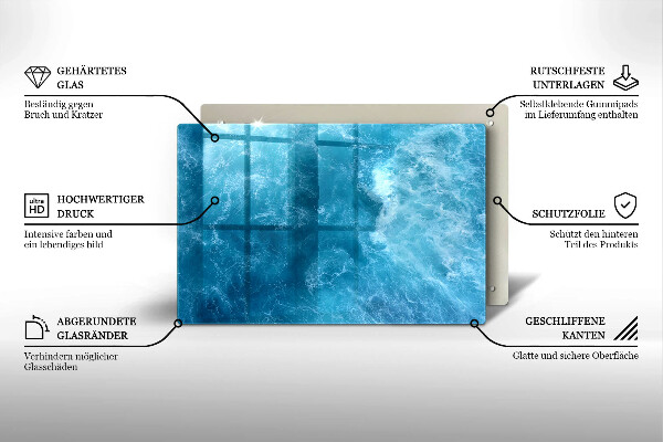 Cubre vitrocerámica Agua azul