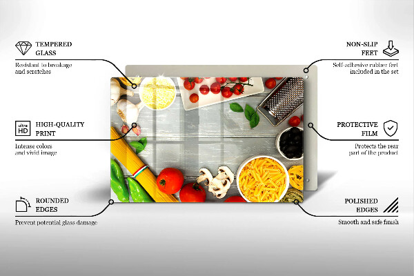Cubre vitrocerámica Comida de cocina