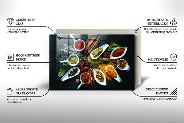 Cubre vitrocerámica Especias de cocina