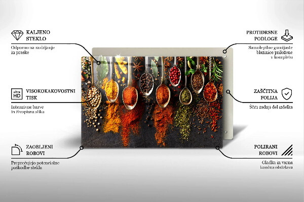 Cubre vitrocerámica Cucharas con especias