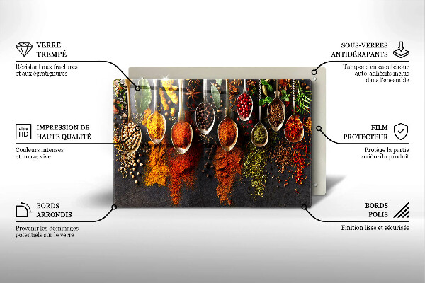 Cubre vitrocerámica Cucharas con especias