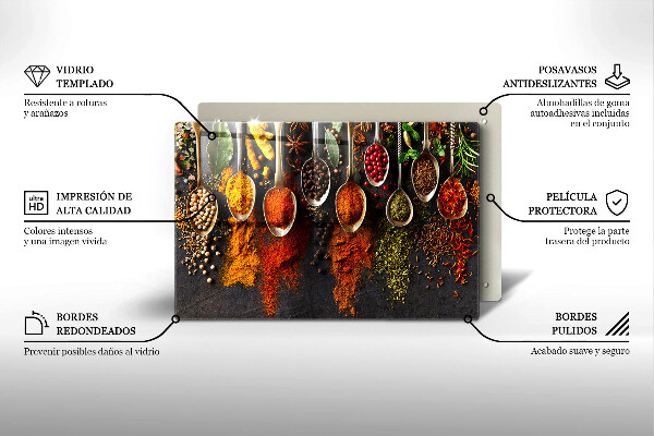 Cubre vitrocerámica Cucharas con especias