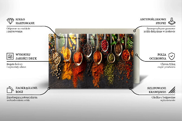 Cubre vitrocerámica Cucharas con especias
