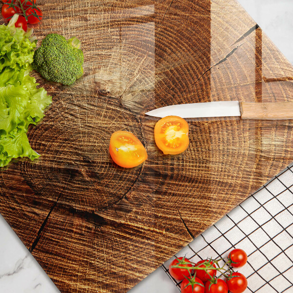 Cubre vitrocerámica Grano de madera del árbol