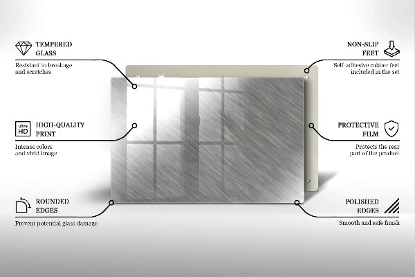 Cubre vitrocerámica Fondo de textura metálica
