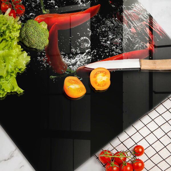 Cubre vitrocerámica Chiles en agua