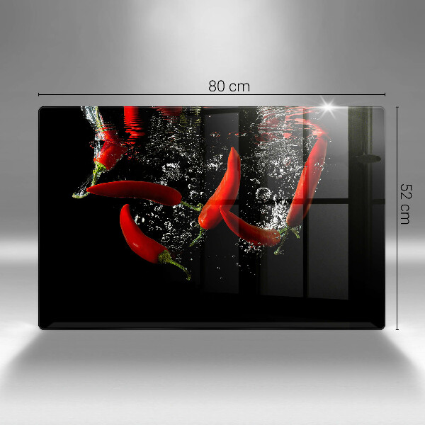 Cubre vitrocerámica Chiles en agua